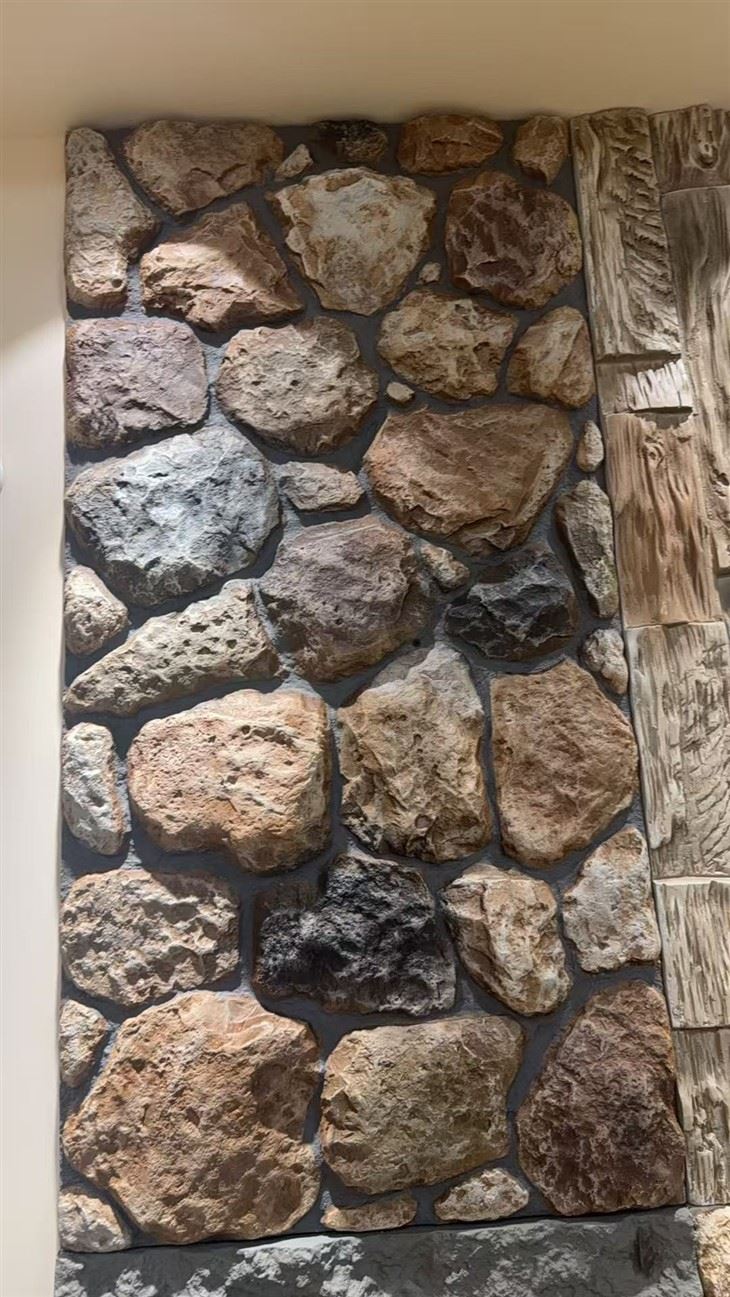 Dekorasi Dinding Veneer Batu PU Ringan